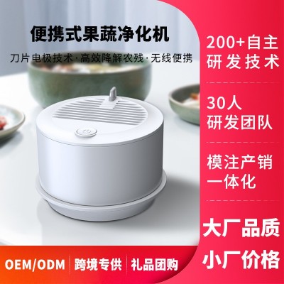 无线便携果蔬清洗机家用洗菜机消毒食材净化器洗肉杀菌去农药机器图2