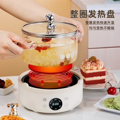 养生壶家用全自动玻璃锅电煮茶壶加厚煮茶器多功能小型炖盅烧水壶图5