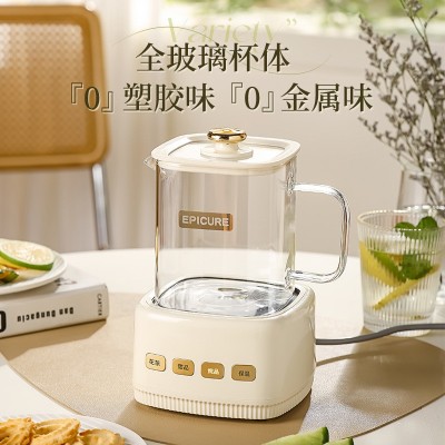 养生壶煮茶器办公室小型多功能恒温壶迷你电炖杯1人玻璃壶花茶壶图2