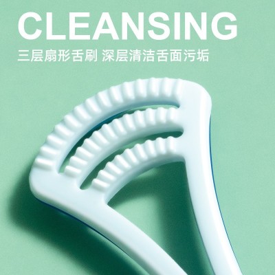 小鹿妈妈刮舌器 舌龙3舌苔清洁器 清新口气舌苔刷口腔舌苔刷 批发图4