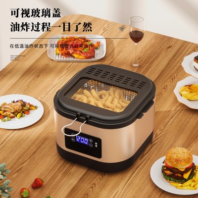 油炸锅家用电炸锅单缸大容量炸鸡排薯条小吃电炸炉商用地摊外贸图2