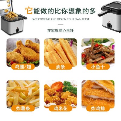 油炸锅家用电炸锅单缸大容量炸鸡排薯条小吃电炸炉商用地摊外贸图3