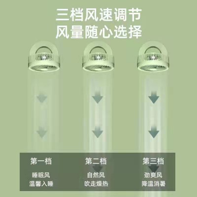 厂家销售折叠循环扇桌面学小风扇宿舍壁挂小风扇静音新款折叠风扇图4