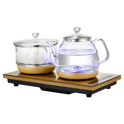 全自动底部上水电热烧水壶泡茶桌专用嵌入式茶台一体机电磁 煮茶炉图5