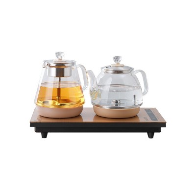 银器智能全自动底部上水电热烧水壶泡茶桌茶台一体家用煮茶炉图5