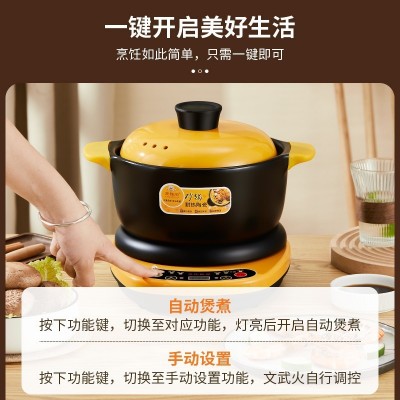 电炖锅陶瓷家用全自动煲汤锅插电多功能炖汤电砂锅定制贴牌印LOGO图2