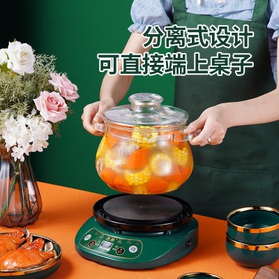 新品思养生活智能电炖锅分体式高硼硅玻璃煲家用大容量静音 电炖杯图3