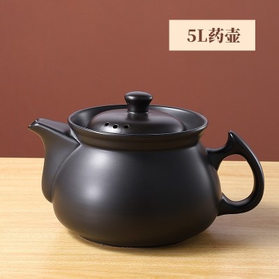 陶土传统中药壶家用燃气陶瓷药壶明火耐高温瓦罐家用加厚款 煎药壶图2