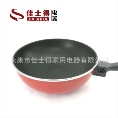 厂家直销电炒锅一体两用电锅炒菜家用不粘锅多功能电热锅电煮锅图3