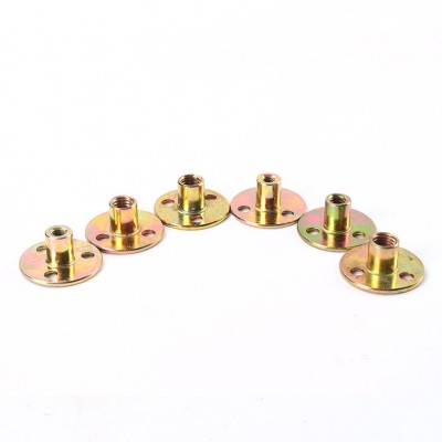 冷锻三孔彩铁板螺母公制M6M8M10英制M1/4 M5/16 M3 /8家具五金配件图2