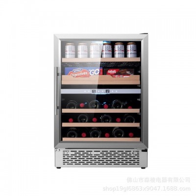 恒温红酒柜 办公室红酒柜 嵌入式恒温红酒柜 双温红酒柜图2