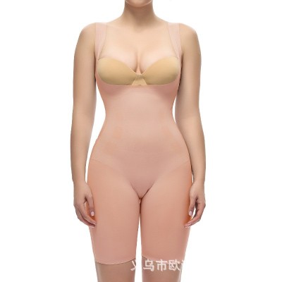 跨境悬浮塑身衣女收腹裤运动提臀塑形连体内衣弹力束腹美体束身衣图5