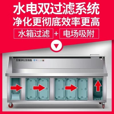 水电复合无烟净化烧烤车平吸款商用无烟烧烤炉免清洗净化图2