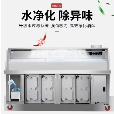 水电复合无烟净化烧烤车平吸款商用无烟烧烤炉免清洗净化图3
