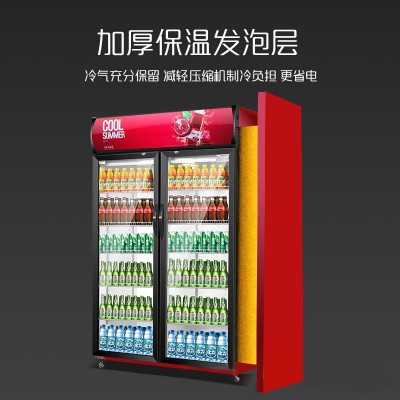 饮料啤酒展示柜商用冷藏保鲜柜蔬菜水果立式冰柜便利店单双门冰箱图4