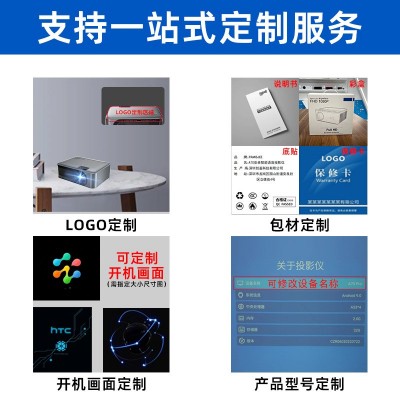 跨境便携式高清投影机支持1080P无线同屏露营迷你小型投影仪批发图2