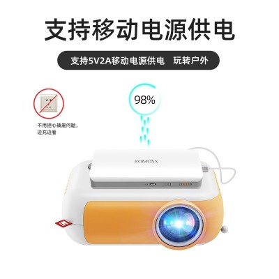 创鉴A10跨境投影仪家用微型便携户外支持1080p手机同屏投影机批发图3