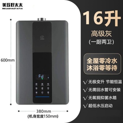 零冷水燃气热水器家用天然气洗澡恒温强排式速热水器16升现货批发图3