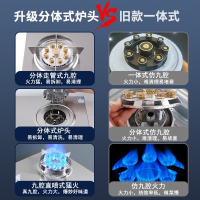 煤气灶家用猛火灶天然气灶液化气灶具折叠燃气灶双灶批发CE认证图3