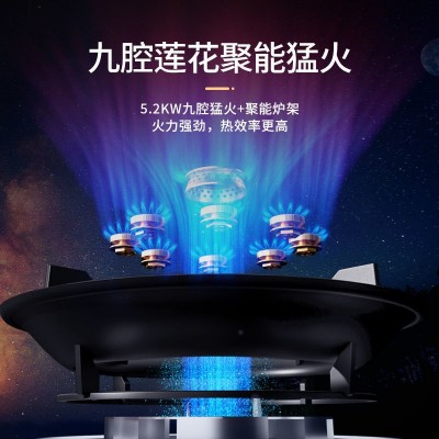 新飞猛火灶家用燃气灶节能嵌入式液化气九腔猛火煤气灶双灶天然气图3