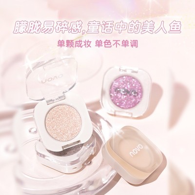 新品NOVO灵动倾眸单色眼影牛郎织女平替珠光爆闪学生平价彩妆批发图2