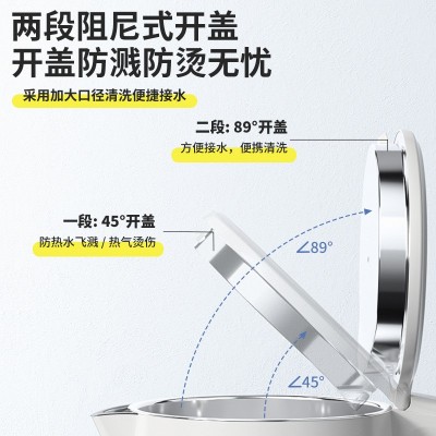 电热水壶 双层不锈钢电烧水壶 酒店热水壶 批发水壶图2