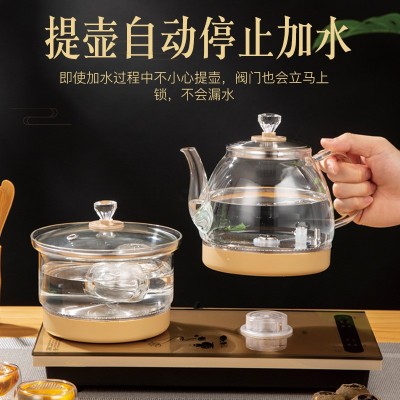 全自动上水壶电热烧水家用茶台一体抽茶具电磁炉煮器泡茶专用套装图4