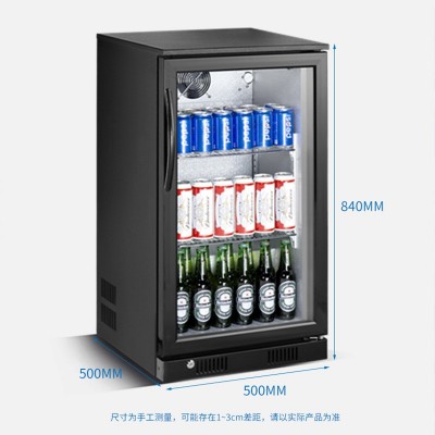 新款酒店客房家用单门小冰箱静音省电酒吧吧台小冰柜茶叶保鲜柜图4