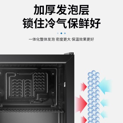 厂家直销家用迷你小冰箱两层饮料啤酒柜办公室宿舍快速制冷小冰柜图2