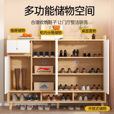 鞋柜家用门口简约现代入户客厅简易小户型大容量经济收纳 储物鞋架图3