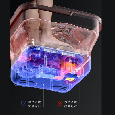 志高可折叠足浴盆洗脚桶全自动按摩足浴电器全自动加热恒 温泡脚桶图3