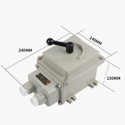 IIBIP54防爆倒顺停开关30A/60A可逆正反转BQXN100A图3