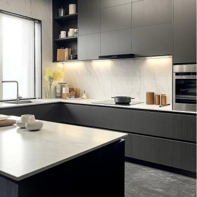 佛山橱柜工厂出口澳洲工程烤漆门板橱柜定制批发kitchen cabinet图3