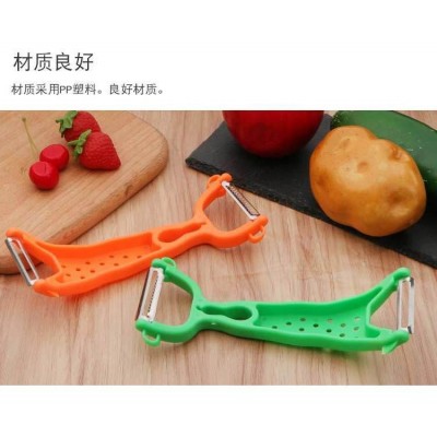 家用水果削皮刀 加厚双头两用多用途厨房便携挂式小工具图5