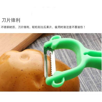 家用水果削皮刀 加厚双头两用多用途厨房便携挂式小工具图4