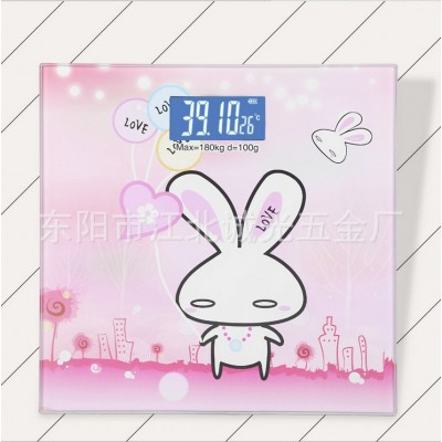 家用迷你电子秤 人体体重电子称 玻璃健康夜视 可定做各种定制图2