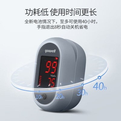 鱼跃指夹式脉搏指脉YX106血氧仪血氧手指医用家用饱和度检测仪图4