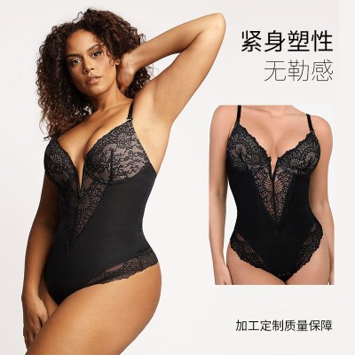 跨境高品质塑身衣女士美体塑形性感大码内衣收腹提臀束身衣连体衣图2