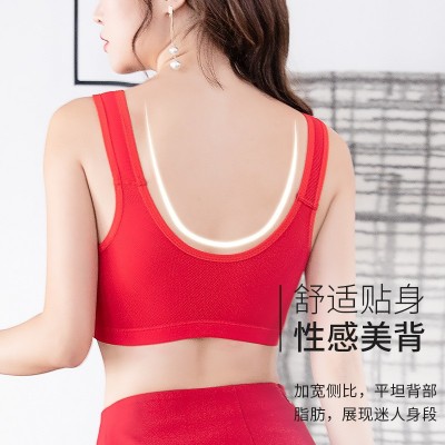厂家直销内衣文胸妈妈薄款女中老年收副乳无钢圈聚拢舒适前扣图2