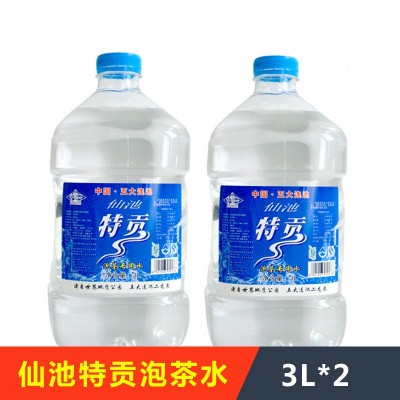 五大连池仙池弱碱性矿泉水泡茶煮饭饮用专用3Lx2批发图2
