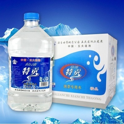 五大连池仙池弱碱性矿泉水泡茶煮饭饮用专用3Lx2批发图4