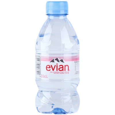Evian依云法国进口天然弱碱性矿泉水330ml*24整箱小瓶2 4年 批发图5