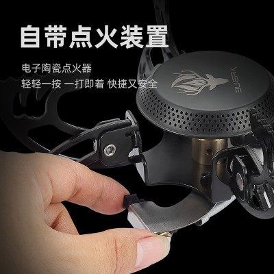跨境户外分体式小气炉露营便携折叠迷你防风茶炉飞碟猛火炉头批发图3