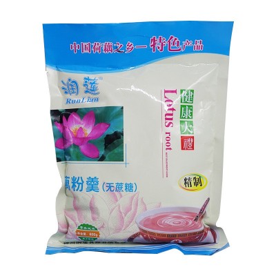 润莲藕粉无蔗糖藕粉羹600g营养早餐冲调冲饮桂花红枣中老年高钙味图5