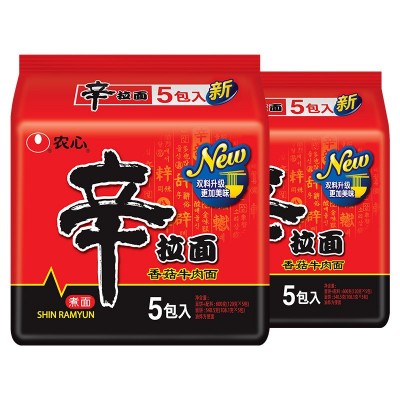 农心辛拉面香菇牛肉面600g 辣白菜芝士石锅牛肉农心拉面 方便面图5