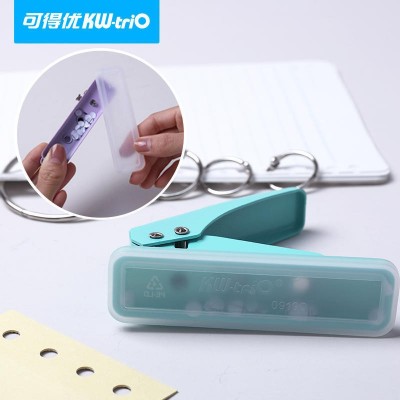 可得优919单孔打孔机圆孔活页本打孔器文具家用装订压孔夹穿孔机图3
