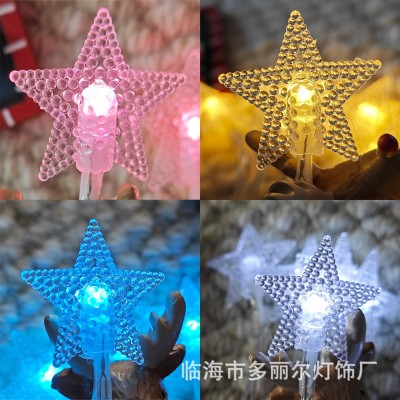 LED星星灯装饰灯批发遥控太阳能灯串彩灯节日灯房间星星灯串跨境图3