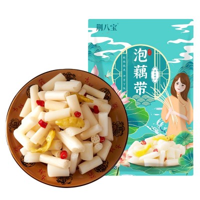 【包邮！】洪湖特产藕带新鲜泡藕尖泡椒凉菜酸辣味泡菜下饭菜开袋图5