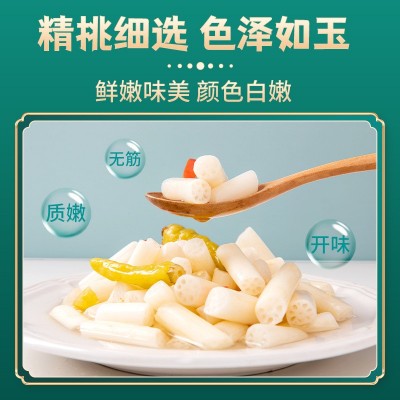 【包邮！】洪湖特产藕带新鲜泡藕尖泡椒凉菜酸辣味泡菜下饭菜开袋图4