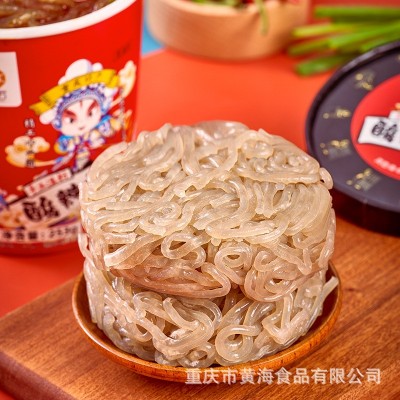 【一件代发】253克金匠重庆酸辣粉红薯粉冲泡桶装免泡批 发粗粉图3